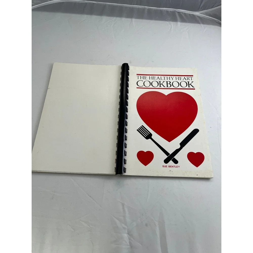 Southern Healthy Heart Cookbook Sue Bentley 1990 Spiral Bound Vintage Recipes